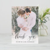 Dotted Danke | Wedding Foto Vielen Dank (Stehend Vorderseite)