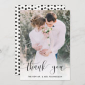 Dotted Danke | Wedding Foto Vielen Dank (Vorne/Hinten)