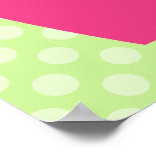 Dotted Elephant Kinderzimmer Poster (Ecke)