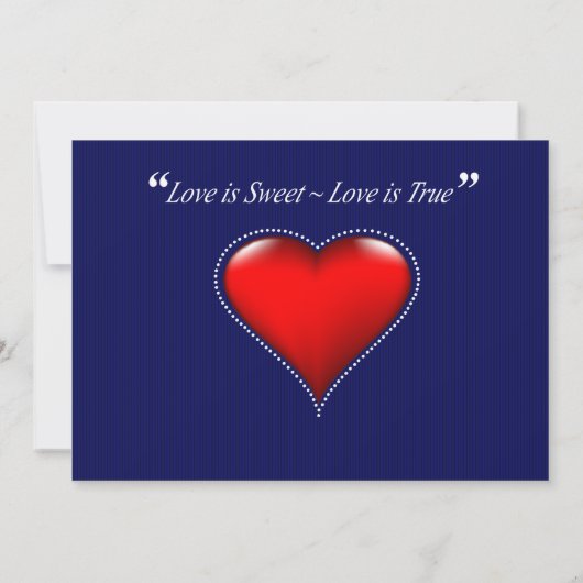 Dotted Heart Foto Save the Date gelbe Marine (Rückseite)