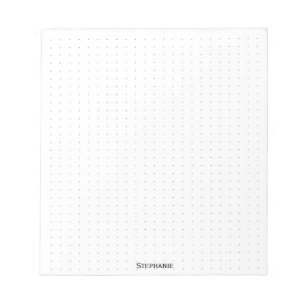 Dotted   Ihr Name Corporate Minimalistisch Black Notizblock
