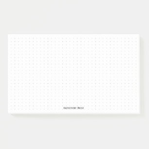 Dotted   Ihr Name Corporate Minimalistisch Black Post-it Klebezettel