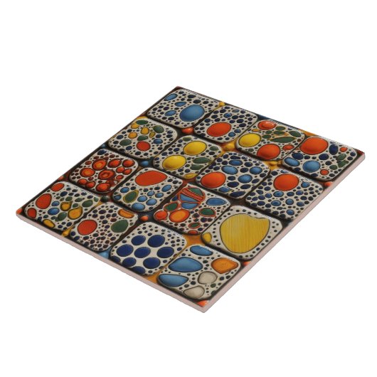 Dotted Imitats Linderung glänzende zeitgenössische Fliese (Seite)