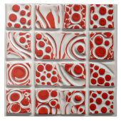 Dotted Imitats Linderung glänzende zeitgenössische Fliese (Vorderseite)