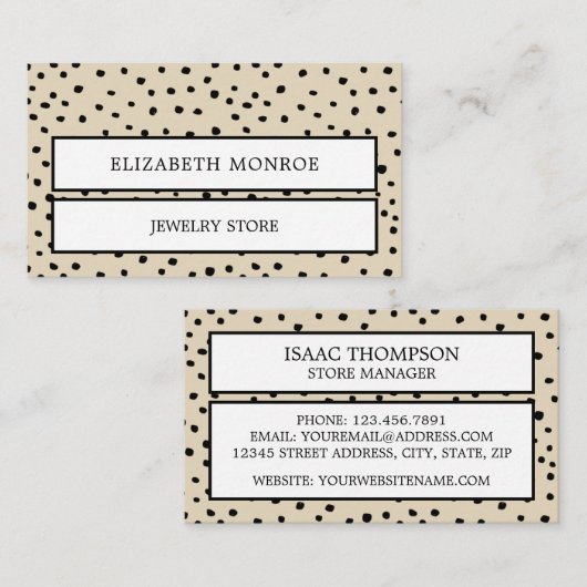 Dotted Jeweler Visitenkarte (Vorne/Hinten)
