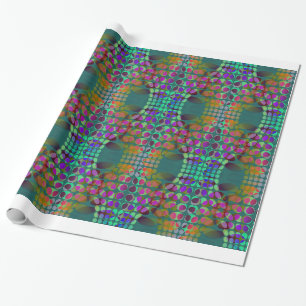 Dotted Orgeordnete Chaos Wallpaper farbig + Ihre I Geschenkpapier