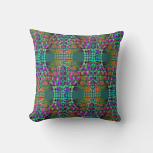 Dotted Orgeordnete Chaos Wallpaper farbig + Ihre I Kissen