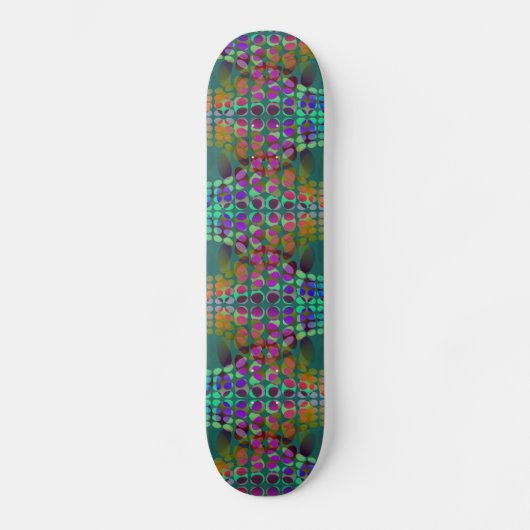 Dotted Orgeordnete Chaos Wallpaper farbig + Ihre I Skateboard (Vorderseite)