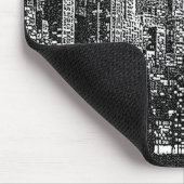 Dotted Pop Art Retro New York City Black White Mousepad (Ecke)