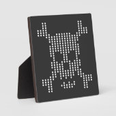 Dotted Skull Halftone Fotoplatte (Vorderseite)