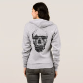 Dotted Skull Hoodie (Schwarz voll)