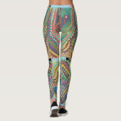 Dotted Tile design Leggings (Rückseite)