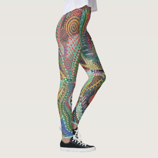 Dotted Tile design Leggings (Rechts)
