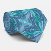 Dotted Turquoise X Muster Neck Tie Krawatte (Gerollt)