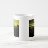 Dotted Yellow Black New York City Kaffeetasse (Mittel)