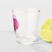 Dotter Herz Great Dane Shot Glass Schnapsglas (Rechts)