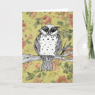 Dotti the Owl 27 Grußkarte Karte