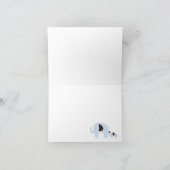 Dottie Blue Elephant geklappt Danke Notizen (Innenseite)