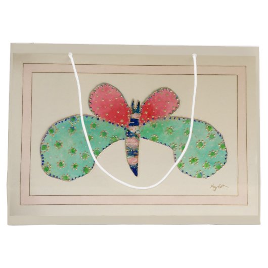 Dottie Butterfly-Geschenktasche Große Geschenktüte (Rückseite)