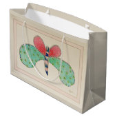 Dottie Butterfly-Geschenktasche Große Geschenktüte (Rückseite Schrägansicht)