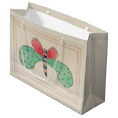 Dottie Butterfly-Geschenktasche Große Geschenktüte (Vorderseite Schrägansicht)