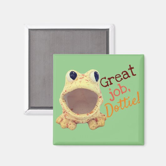 Dottie Frog Magnet (Vorderseite/Rückseite)