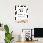 DOTTIE Heilige Kuh Niedliche Blumenfarm Geburtstag Poster (Heimbüro)