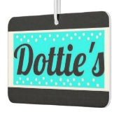 Dottie's Store Logo Car Air Freshener Black & Aqua Autolufterfrischer (Links)