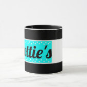 Dottie's Store-Logo-Kaffee-Tasse (schwarz/blau/wei Tasse (Zentrum)