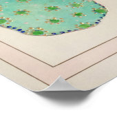 Dotto Butterfly mit französischer Mat Print Poster (Ecke)