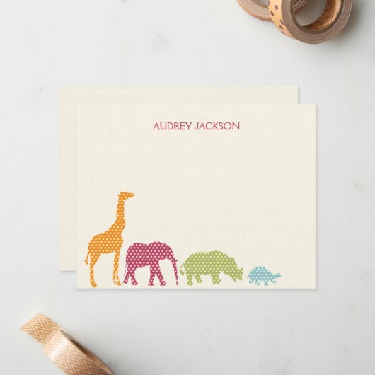 Dotty Animes Dankeschön Karten - Rosa (Vorderseite/Rückseite Beispiel)