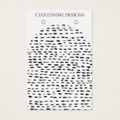 Dotty Arch Earring Necklace Juwelier Display Card (Vorderseite)