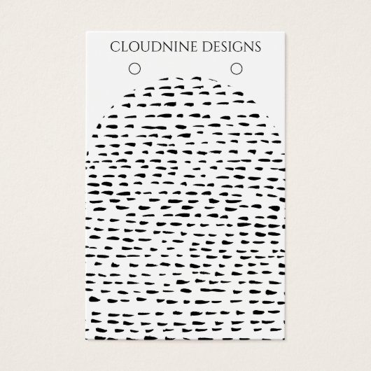 Dotty Arch Earring Necklace Juwelier Display Card (Vorderseite)