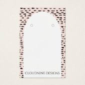 Dotty Arch Earring Necklace Juwelier Display Card (Vorderseite)