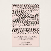 Dotty Arch Earring Necklace Juwelier Display Card (Rückseite)