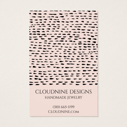 Dotty Arch Earring Necklace Juwelier Display Card (Rückseite)