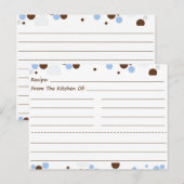 Dotty Blank Recipe Cards Postkarte (Vorne/Hinten)