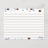 Dotty Blank Recipe Cards Postkarte (Rückseite)