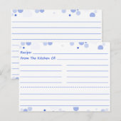 Dotty Blank Recipe Cards Postkarte (Vorne/Hinten)