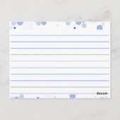 Dotty Blank Recipe Cards Postkarte (Rückseite)