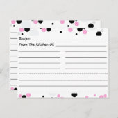 Dotty Blank Recipe Cards Postkarte (Vorne/Hinten)