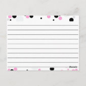 Dotty Blank Recipe Cards Postkarte (Rückseite)