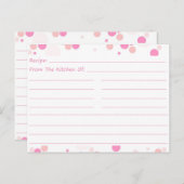 Dotty Blank Recipe Cards Postkarte (Vorne/Hinten)