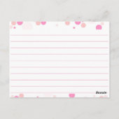 Dotty Blank Recipe Cards Postkarte (Rückseite)
