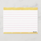 Dotty Blank Recipe Cards Postkarte (Rückseite)