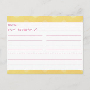 Dotty Blank Recipe Cards Postkarte