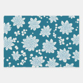 Dotty Blooms Geschenkpapier Set (Vorderseite 2)