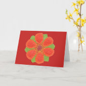 Dotty Blume Greetings Card Karte (Gelbe Blume)