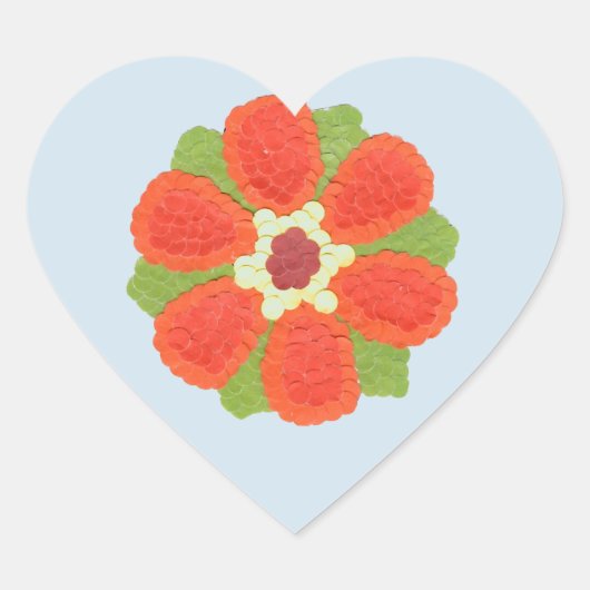 Dotty Blume Heart Sticker (Vorderseite)