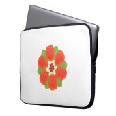 Dotty Blume Neoprene Laptop Sleeve (Vorderseite Links)